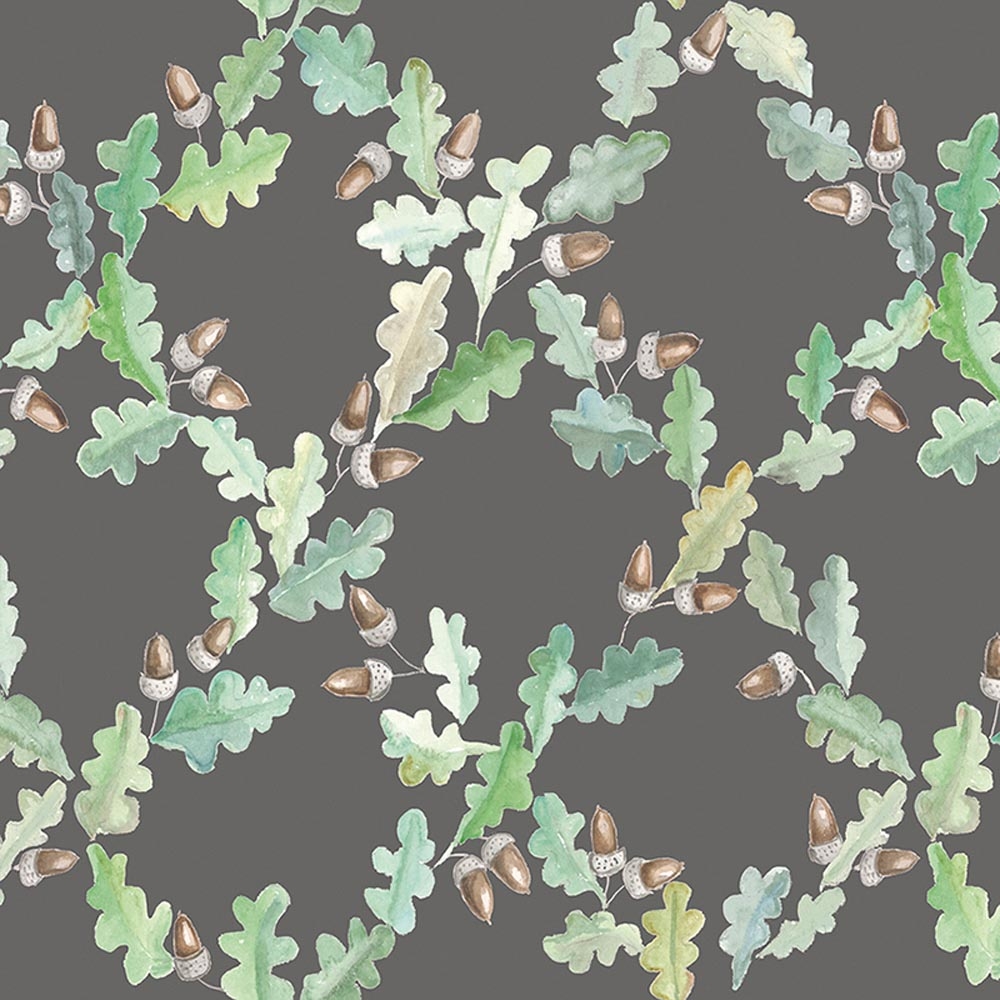 Coordonne – Anima Pirenaica Lead Wallpaper – Grey / Green – Non-Woven – 48cm