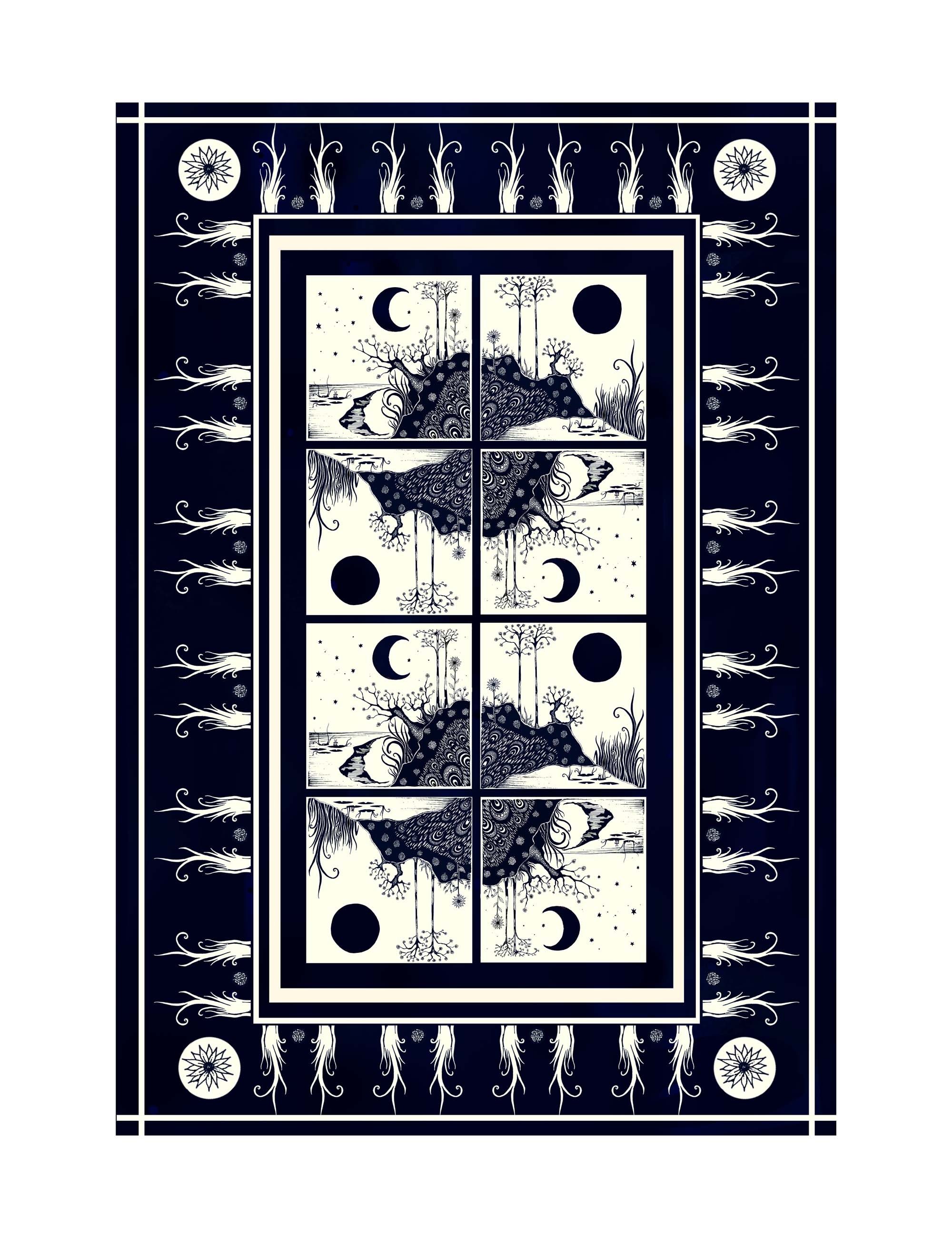 Bell Hutley Tablecloth Day & Night Pattern | The Design Yard