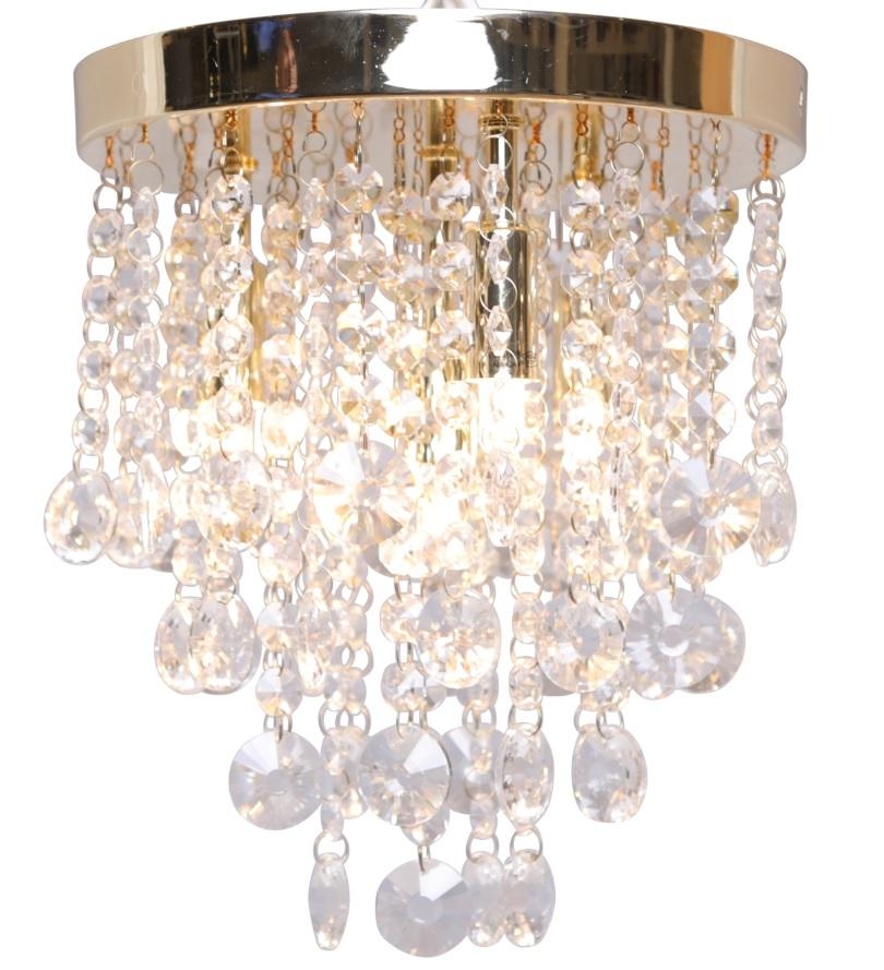 Luxury Glass Crystal Flush Fitted Chandelier brass – By CGC Interiors