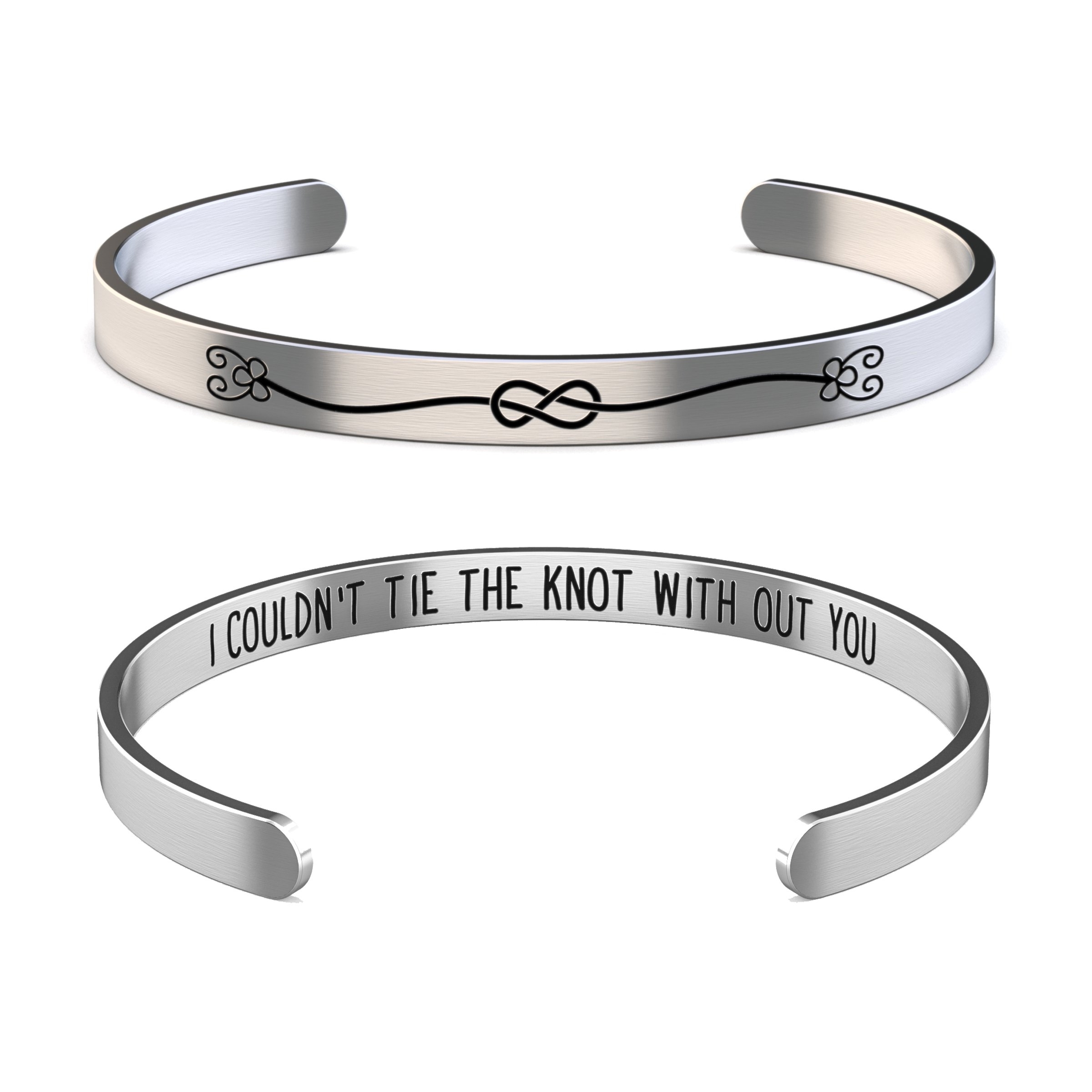 Bridesmaid Bracelet – I couldn’t Tie The Knot Without You – Happy Kisses