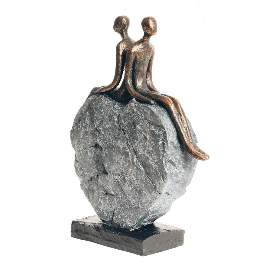 Sculpture Couple on Heart – 29cm x 24cm x 8cm