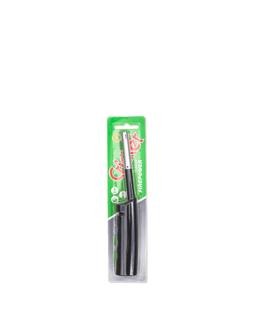 Cricket Refillable Utility Lighter – 1 Lighter – Firestarting – Green Olive Firewood