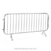 10 X 2.3M Crowd Control Barrier Fixed Leg Grey Colour Street Solutions UK