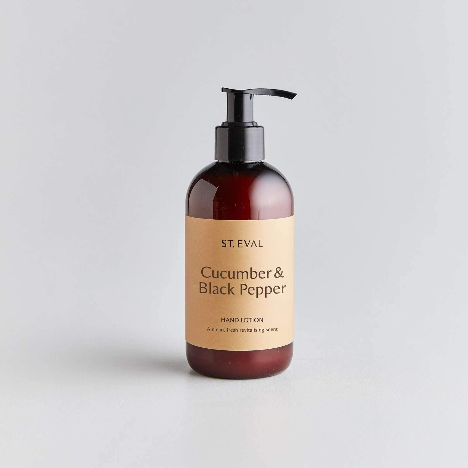 Cucumber & Black Pepper Scented Hand Lotion | St. Eval – St. Eval Candle Company