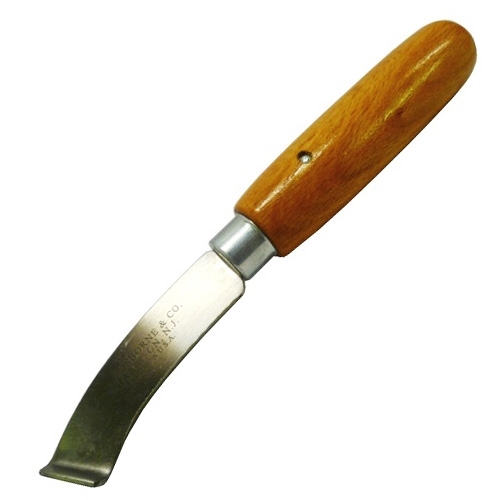 C.S. Osborne –  Curved Lip Shoe Knife (Right Hand) – Brown Colour – Textile Tools & Accessories
