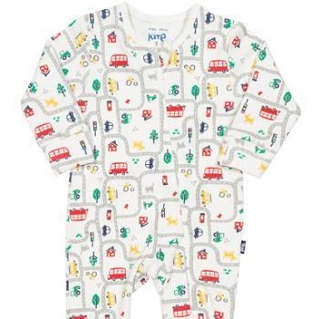 Kite Baby My Journey Organic Cotton Sleepsuit with Zip – White ***FREE MATCHING HAT*** – 0-3 months