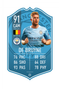 KDB MCFC pre-made card – A4 | (21cm x 29.7cm) – Fifa Ultimate Team Card – Create FUT