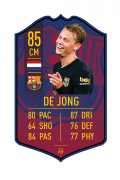 De Jong Barca pre-made card – A2 | (42cm x 59.4cm) – Fifa Ultimate Team Card – Create FUT