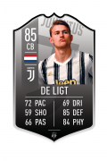 De Ligt Juve pre-made card – A4 | (21cm x 29.7cm) – Fifa Ultimate Team Card – Create FUT