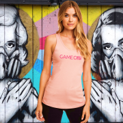 Ladies Racerback Tank DESERT PINK SMALL – ONNOR Limited