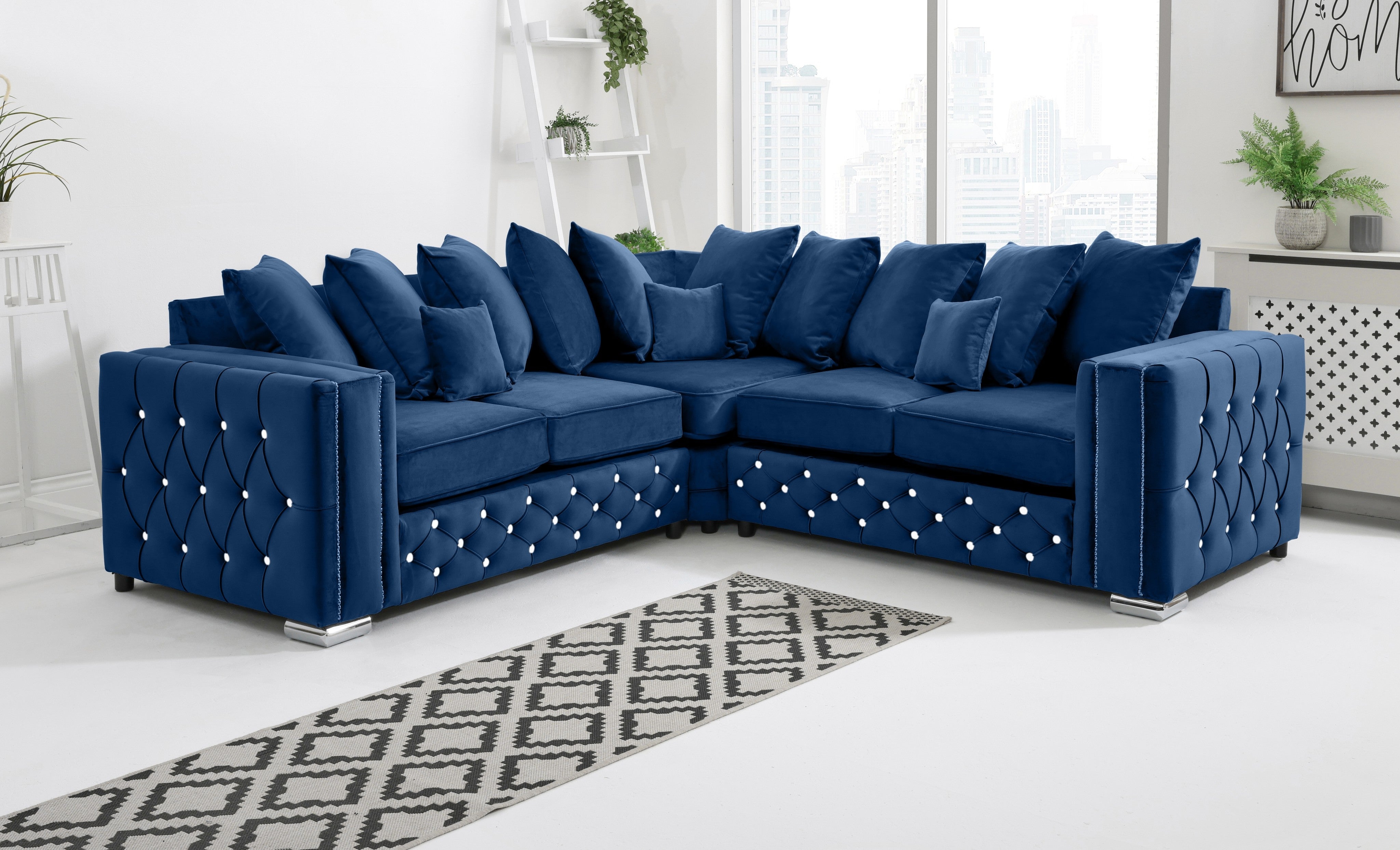 Milano Corner Scatterback + Diamonds – Sofa Empire UK