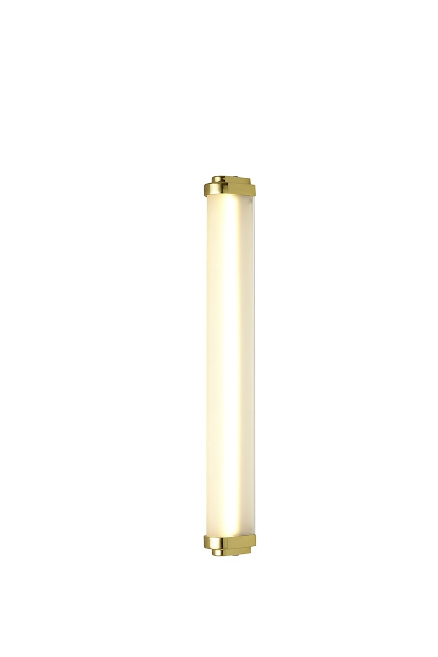 Davey Lighting – Cabin Led Wall Light 60Cm – Polished Brass – Frosted 75 X 65 X 600 mm