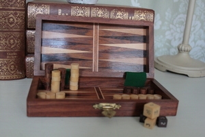 Draughts and Backgammon 7 Inches Square