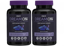 Dream ONN Sleep Support Capsule 2pk – ONNOR – Fall Asleep Faster – Deeper & Less Disturbed Sleep – Vegan – Gluten & GMO Free – ONNOR Limited