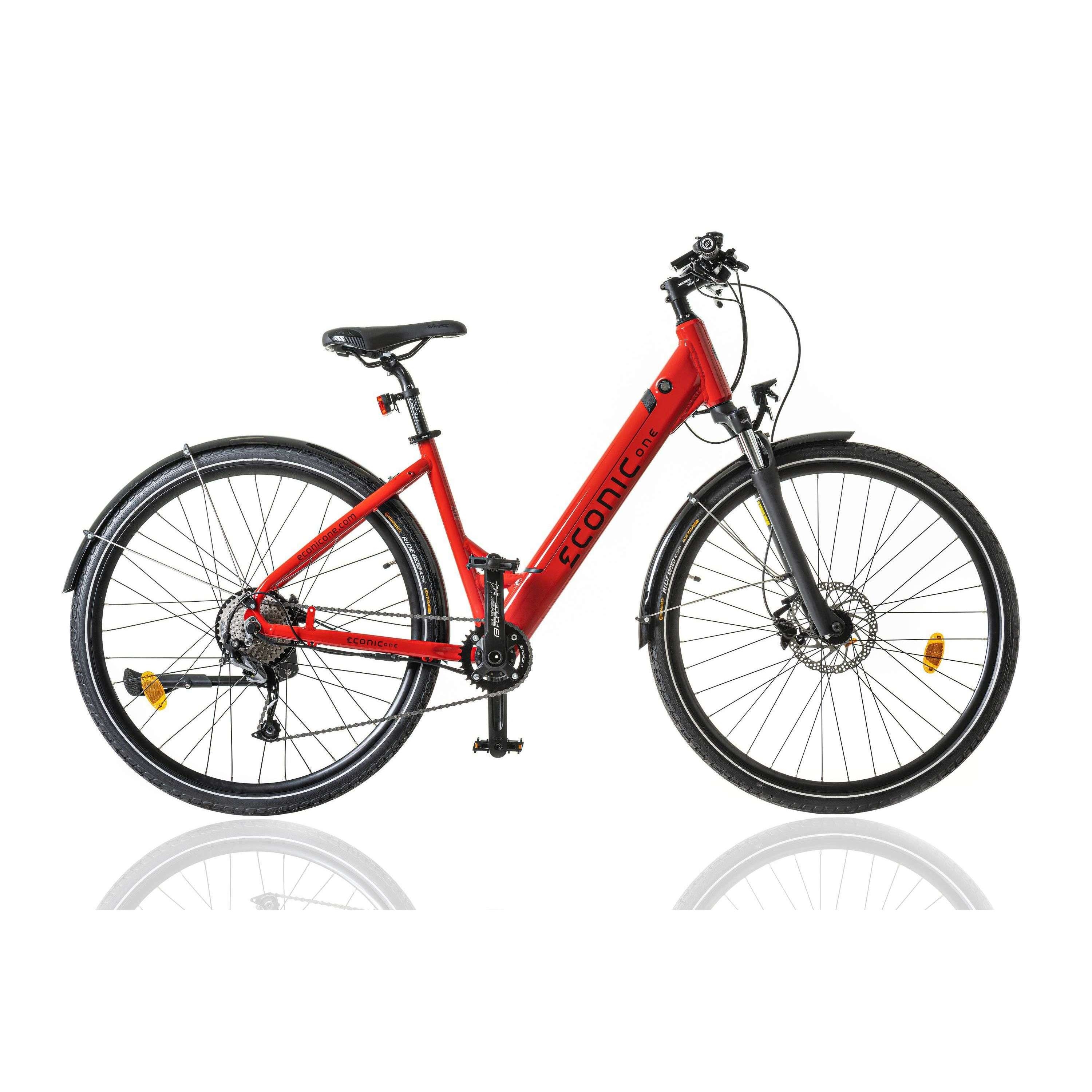 Econic One Comfort Step Through E-Bike 250W, Red / 48cm – Urban Travel