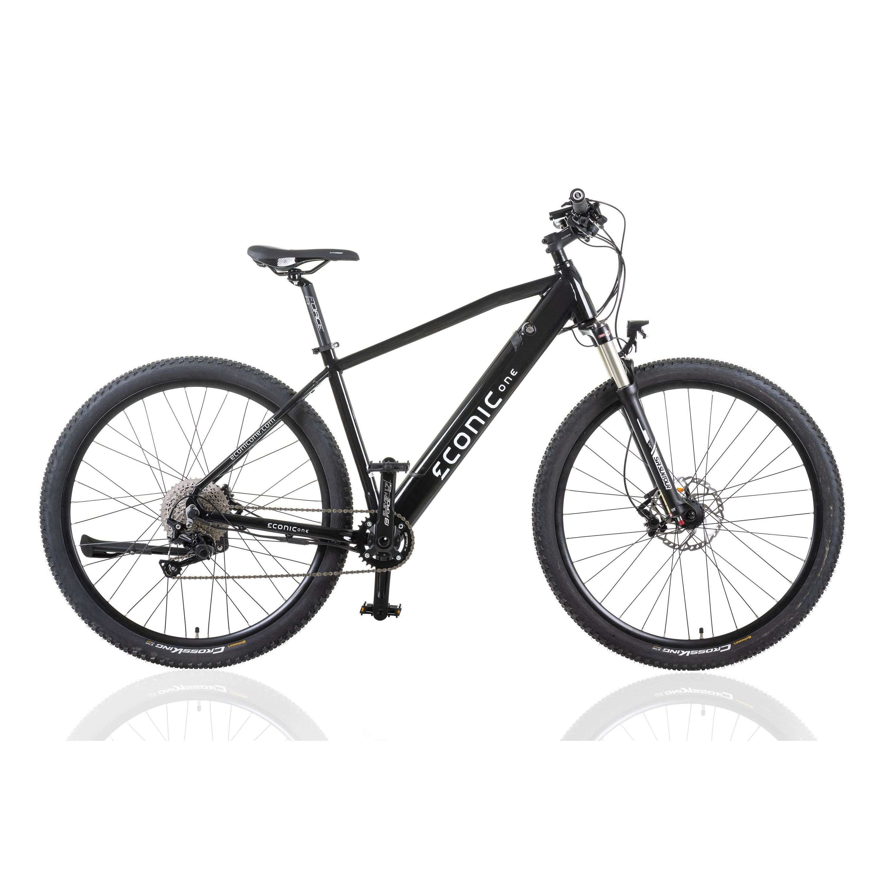 Econic One Cross-Country EMTB E-Mountain Bike 250W, Black / 48cm – Urban Travel