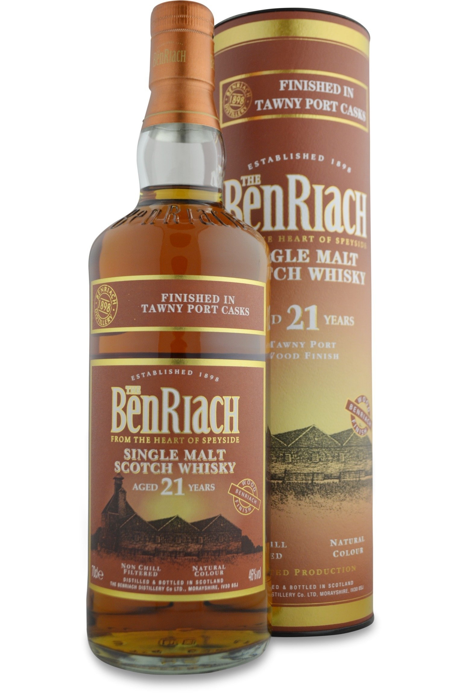 BenRiach 21 Year Old Tawny Port Cask Finish | 46% 700ml