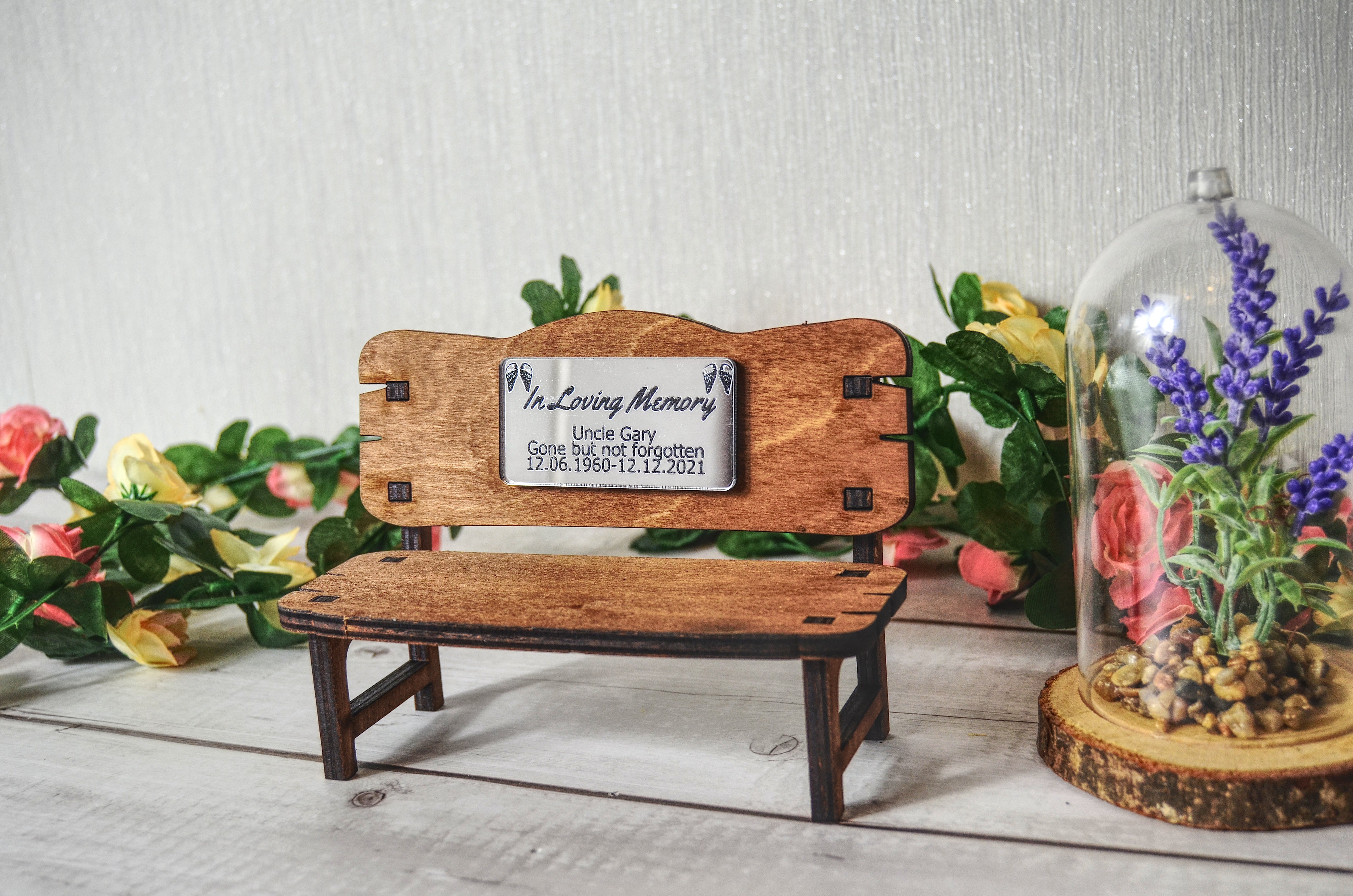 Memorial Bench Gift Wings – Forever in our hearts – Forth Craft & Designs