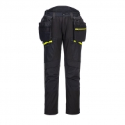 DX450- DX4 Detachable Holster Pocket Softshell Trousers Black