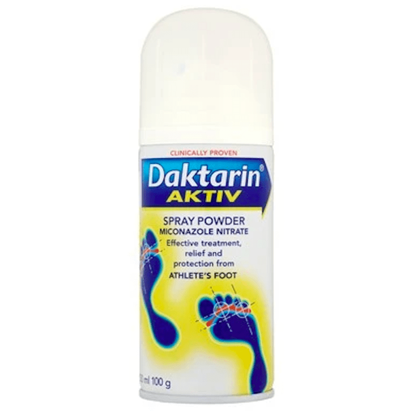 Daktarin Aktiv Spray Powder 100g – Caplet Pharmacy