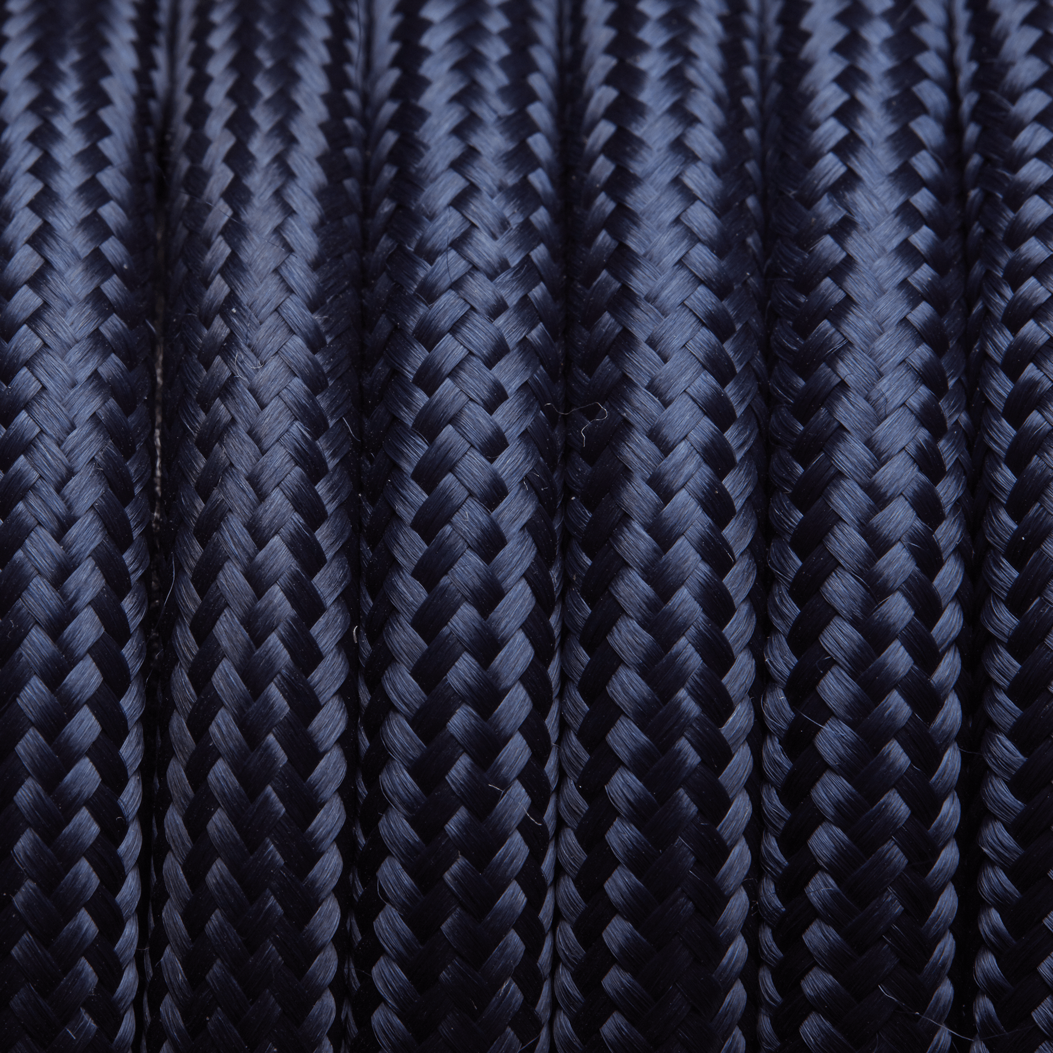Industville – Round Fabric Flex – 3 Core Braided Cloth Cable Lighting Wire – Fabric Flex Cable – Blue Colour – Braided Woven Cloth Material – 100 CM