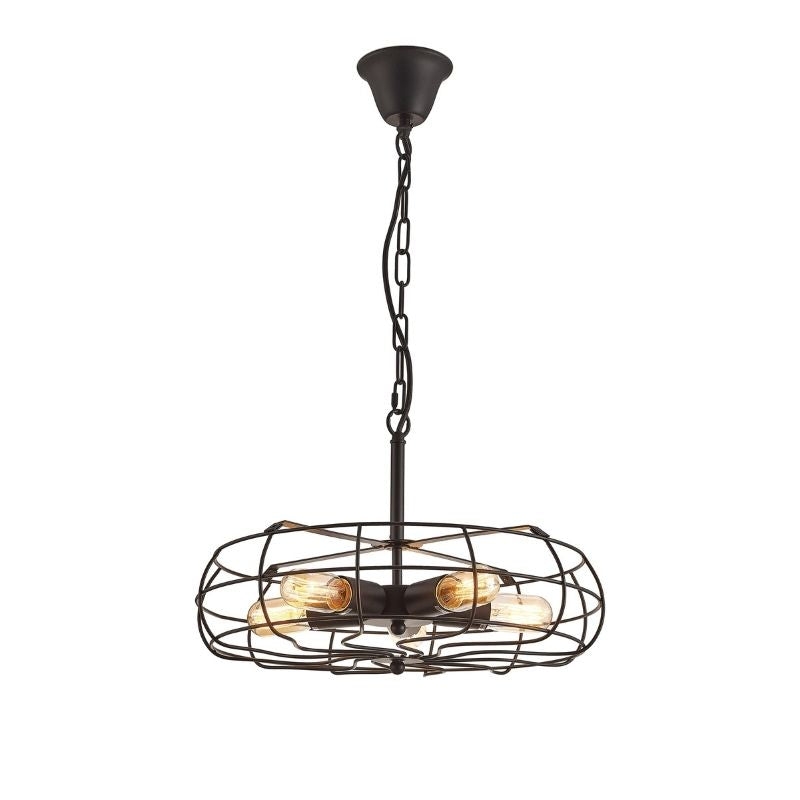 Deco Claudia 5 Light Pendant In Black Finish D0135 – Claudia Ceiling – Deco – Daz Lighting