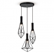 Deco Kristoff 3 Light Ceiling Pendant In Black Finish D0139 – Kristoff Pendaent – Deco – Daz Lighting