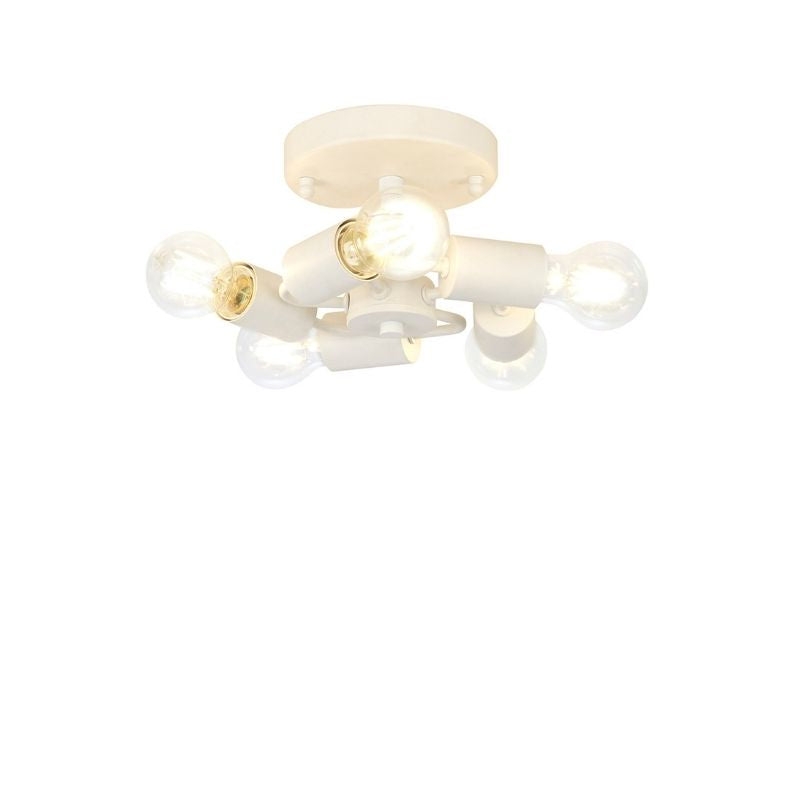 Deco Baymont 5 Light Flush Spotlight Ceiling Fixture In White Finish D0635 – Baymont ceiling – Deco – Daz Lighting