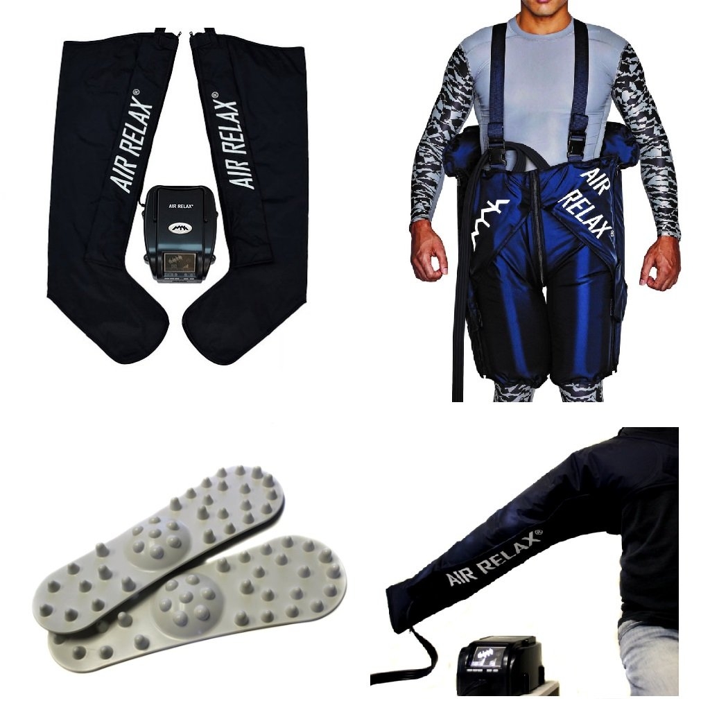 Air Relax – A.R Deluxe Package – Compression Shorts, Leg & Arm Cuffs – Professional Sport Therapy Supplies – Specialist Equipment