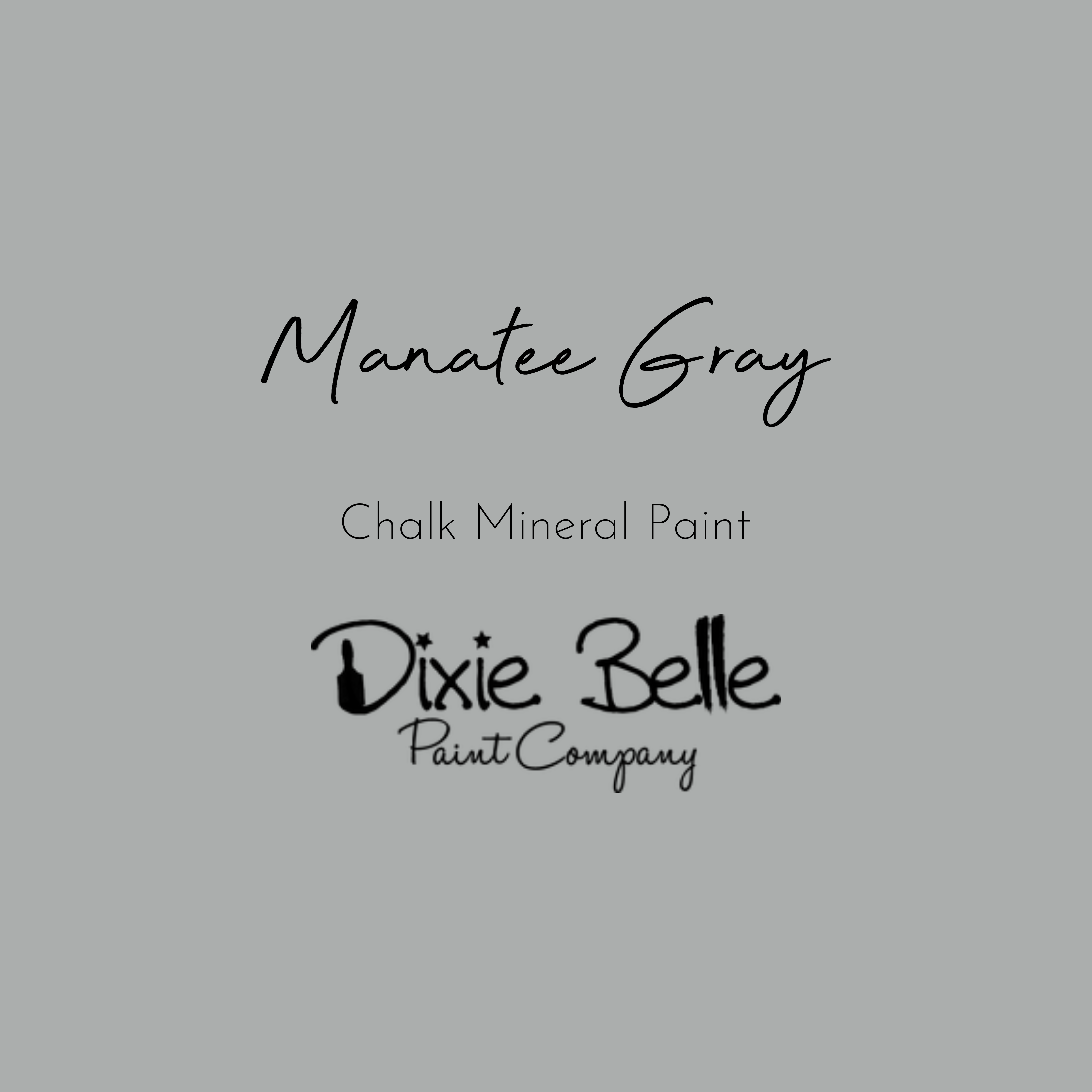 Manatee Gray | Dixie Belle Chalk Mineral Paint | Dixie Belle Paint | 8oz 16oz 32oz 16oz