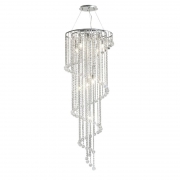 Diyas Atla 9 Light Ceiling Fitting with Crystal And Polished Chrome IL30098 – Atla Ceiling – Diyas – Daz Lighting