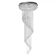 Diyas Colorado 24 Light Multi-Spiral Pendant In Polished Chrome Finish And Clear Crystal IL31376 – Colorado ceiling – Diyas – Daz Lighting