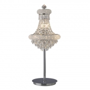 Diyas Alexandra 5 Light Table Lamp In Crystal And Polished Chrome IL31443 – Alexandra Table Lamp – Diyas – Daz Lighting