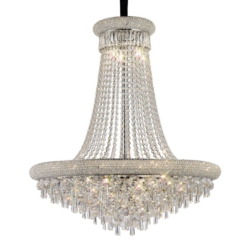 Diyas Alexandra 18 Light Chandelier In Polished Chrome And Crystal IL31452 – Alexandra ceiling – Diyas – Daz Lighting