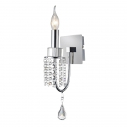 Diyas Emily Single Light Wall Lamp In Polished Chrome Finish And Crystal IL31540 – Emily Wall Light – Diyas – Daz Lighting