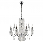 Diyas Emily 13 Light Chandelier In Polished Chrome Finish And Crystal IL31544 – Emily Ceiling – Diyas – Daz Lighting