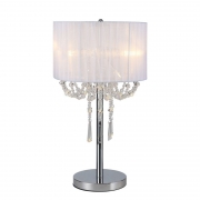 Diyas Freida 3 Light Table Lamp In Polished Chrome Finish And Crystal IL31749 – Marisa Table Lamp – Diyas – Daz Lighting