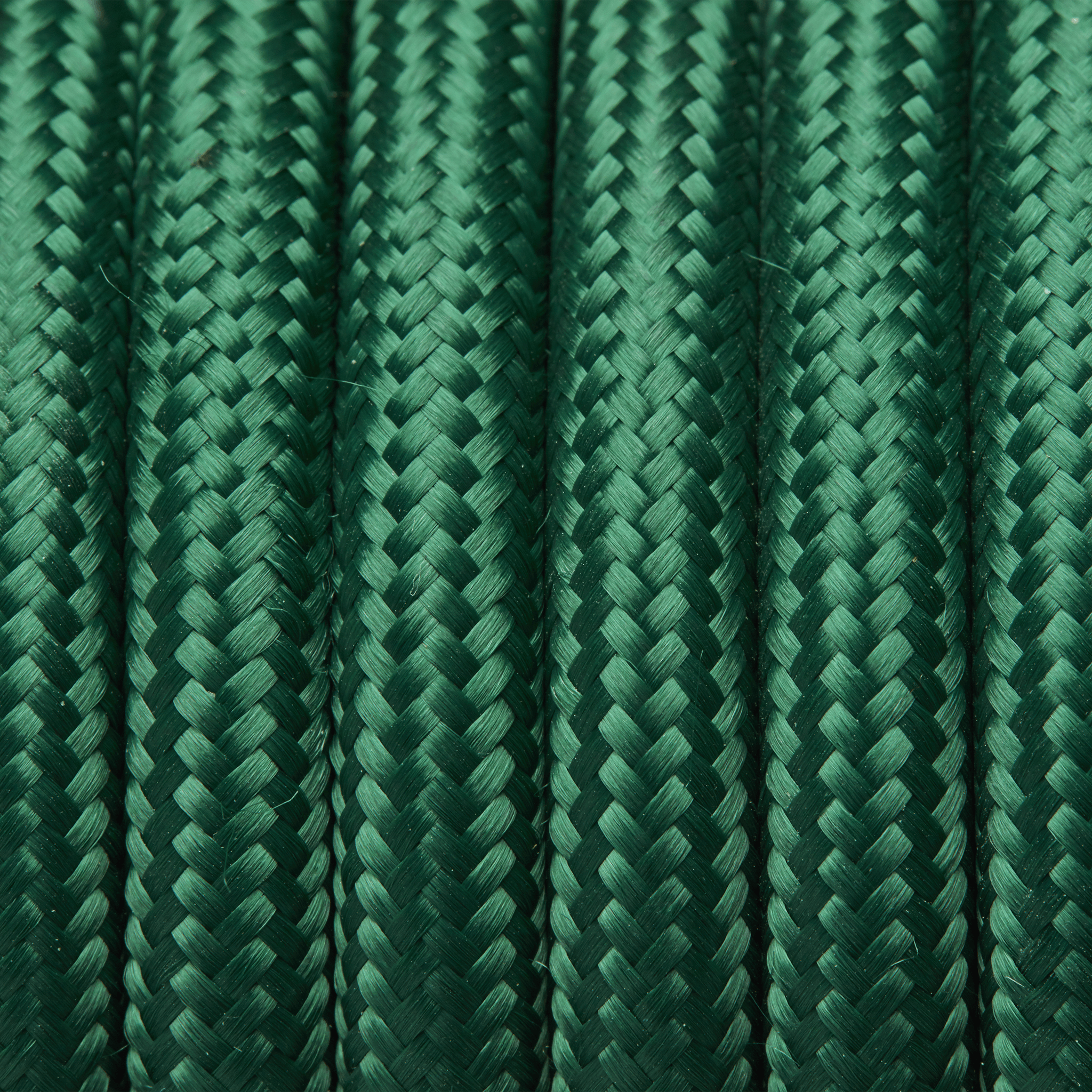Industville – Round Fabric Flex – 3 Core Braided Cloth Cable Lighting Wire – Fabric Flex Cable – Green Colour – Braided Woven Cloth Material – 100 CM