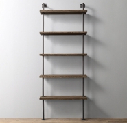 BOX-IT – 5 Shelf Industrial Shelving Unit – Acumen Collection 120cm30cmJacobeanRaw Steel – Acumen Collection