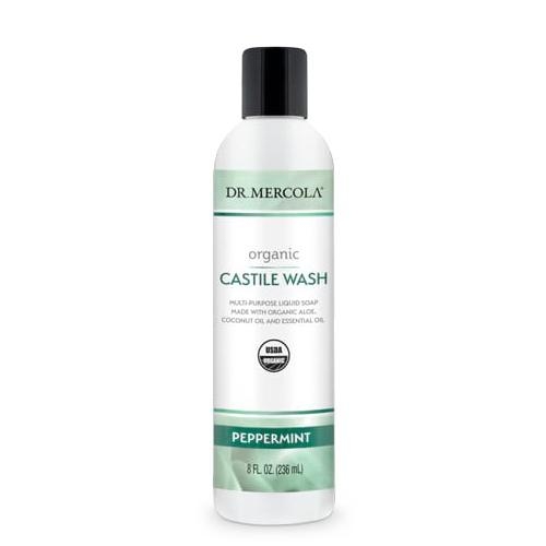Organic Castile Wash Peppermint | Dr Mercola | 236ml