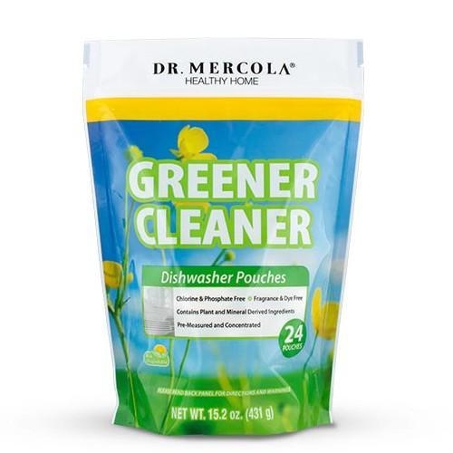 Greener Cleaner Dishwasher Pouches | Dr Mercola | 24 Pouches
