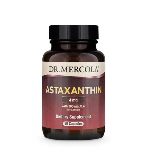 Organic Astaxanthin 4mg with ALA (300mg) | Dr Mercola | 30 Capsules