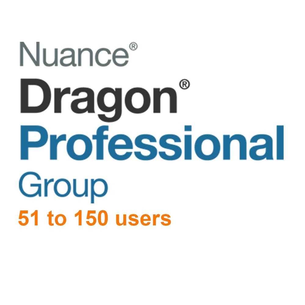 Nuance Dragon Professional Group 15 Volume License 51 – 150 Users