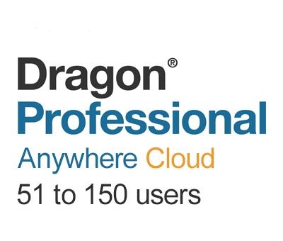 Nuance Dragon Professional Anywhere Cloud 51 to 150 Users
