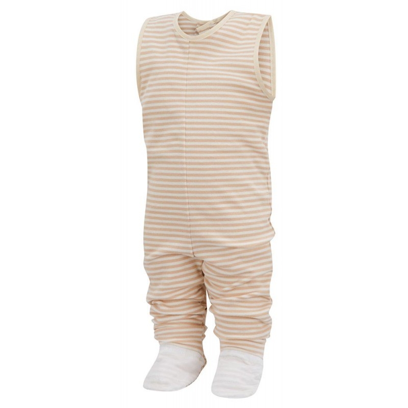 Dungaree PJ Bottoms- 9 to 12m – Cappuccino