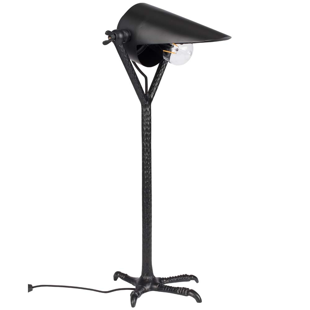 Dutchbone – Falcon Table Lamp – Black – Black – Powder Coated Iron / Aluminium  –