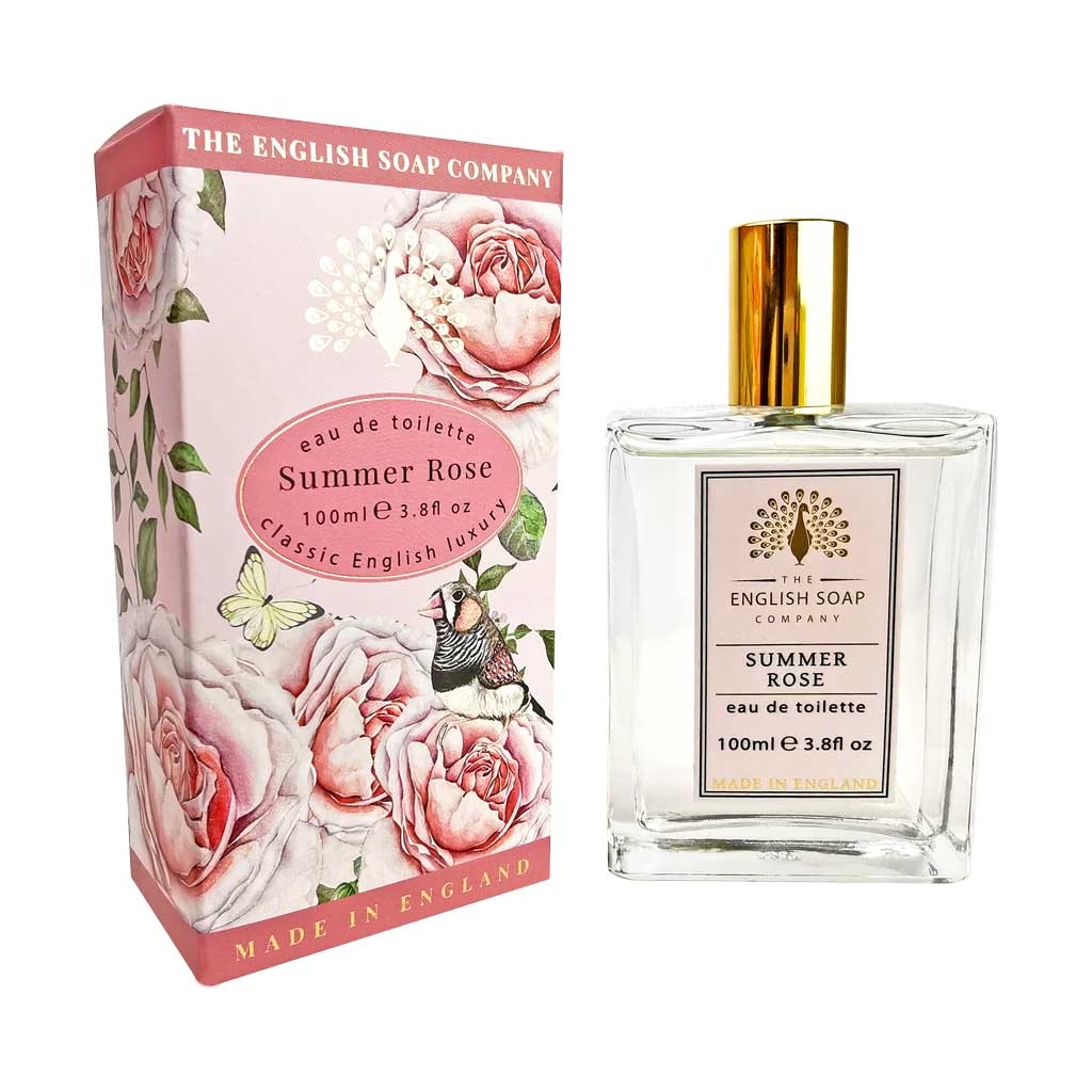 Summer Rose Eau De Toilette – 100ml – Luxury Scent Perfume – The English Soap Company