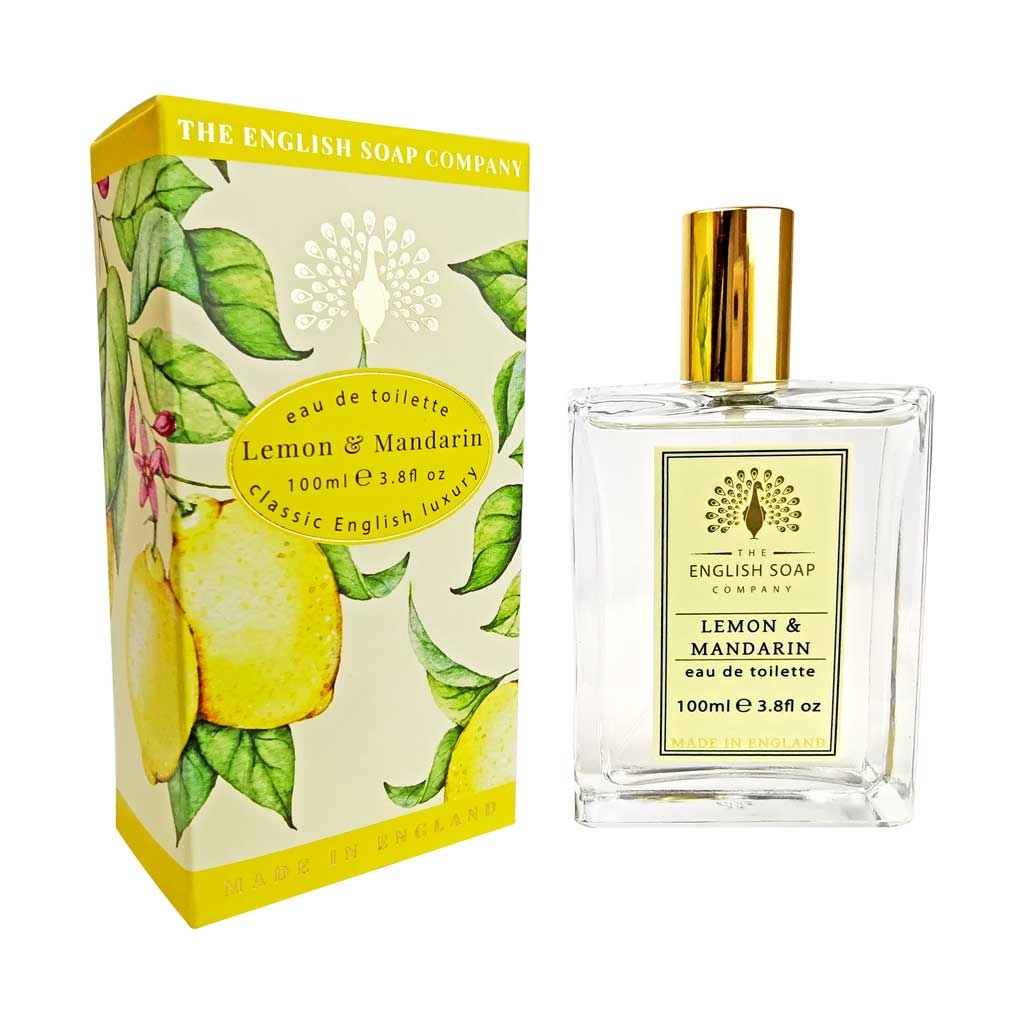 Lemon & Mandarin Eau De Toilette – 100ml – Luxury Scent Perfume – The English Soap Company