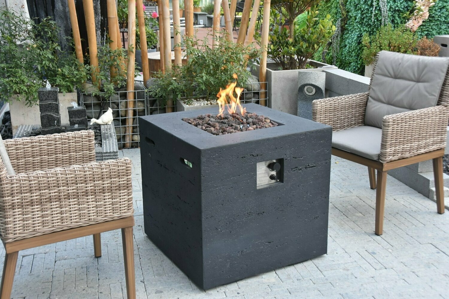 Elementi Ellington Fire Table – Outdoor Fire Pit – Forno Boutique
