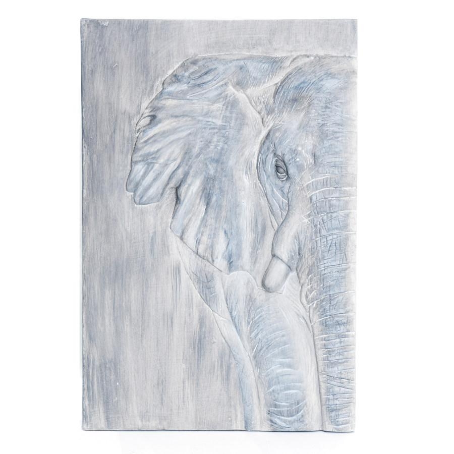 Elephant Wall Plaque – 53cm x 42cm x 7cm